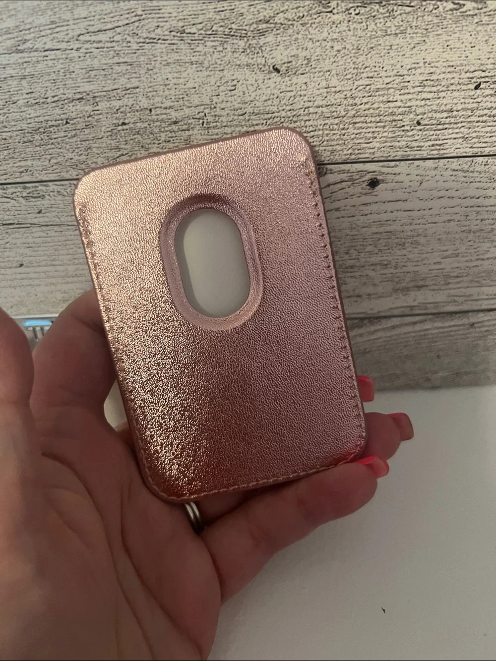 Tom Ford Magnetic Phone Wallet with Mirror - Rose Gold